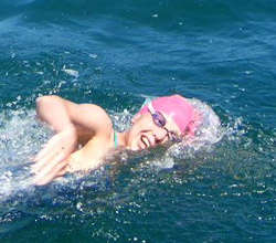 Katie in the channel