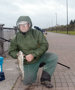 Ian Robertson with winning cod