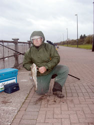Iain Robertson with one of teh winning codling